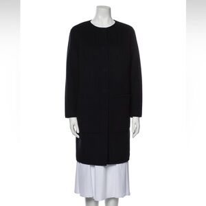 Thakoon Wool Coat, navy blue, XS